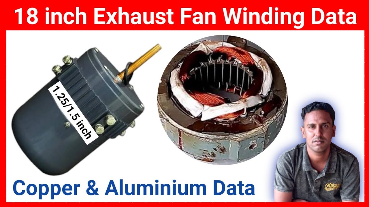18 inch Exhaust fan winding data | Perfect Engineer