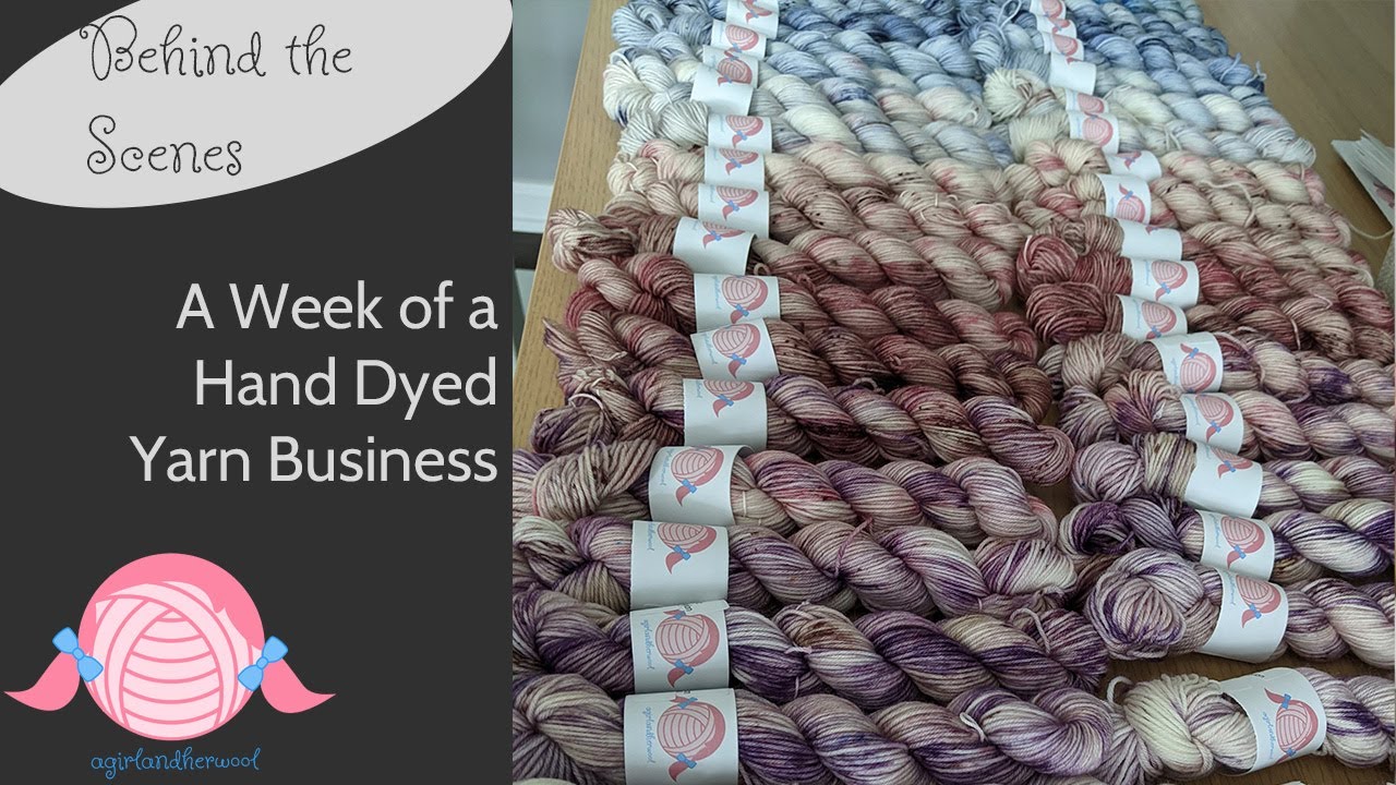 Random Behind the Scenes | Advent Calendar | Dyeing New Color| Hand Dyed Yarn Shop | agirlandherwool