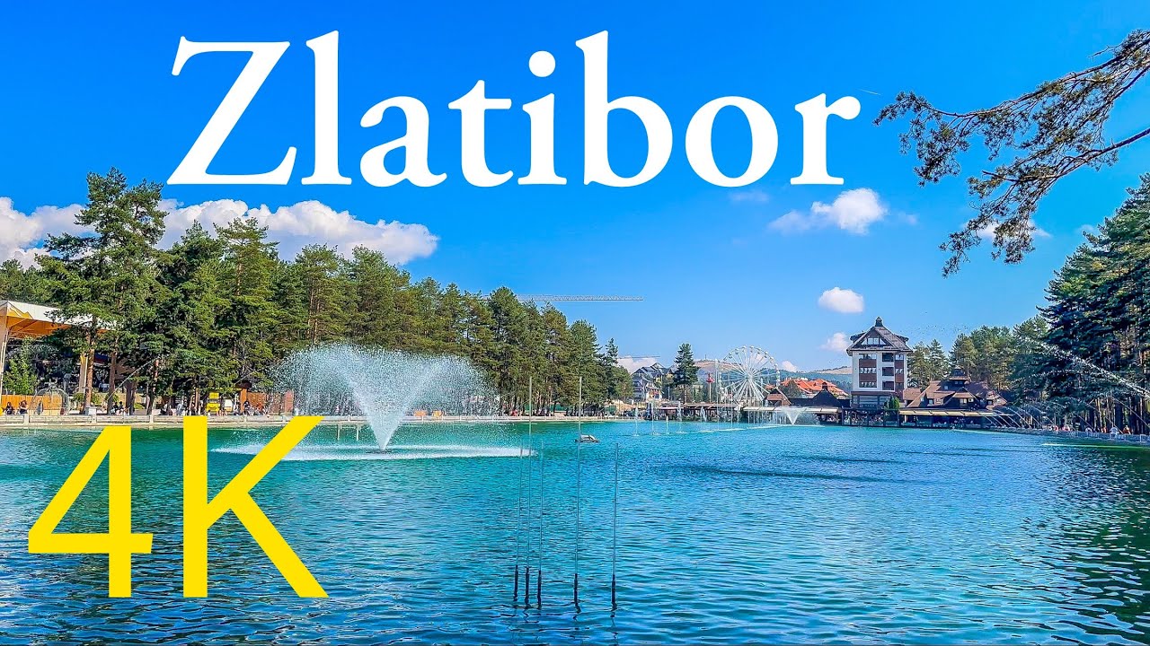Златибор, Сербия 🇷🇸 Сентябрьская прогулка ☀️2023 Пешеходная экскурсия в разрешении 4K HDR 60