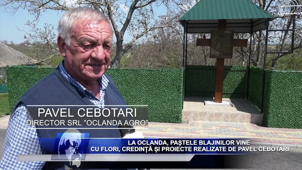 La Oclanda, Paștele Blajinilor vine  cu flori, credință și proiecte realizate de Pavel Cebotari