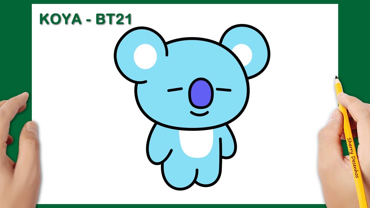 COMO DESENHAR BT21 KOYA / RM BTS