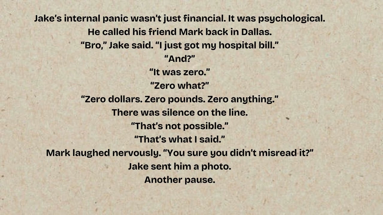 American panic after receiving his first hospital bill in the UK