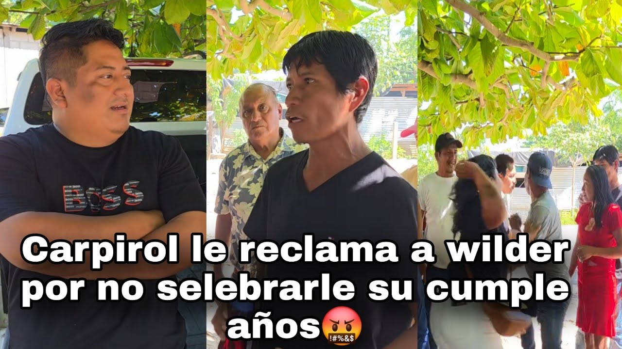 Caspirol le reclama a wilder nadie me fue hacer serenata//llorando dice soy el despreciado