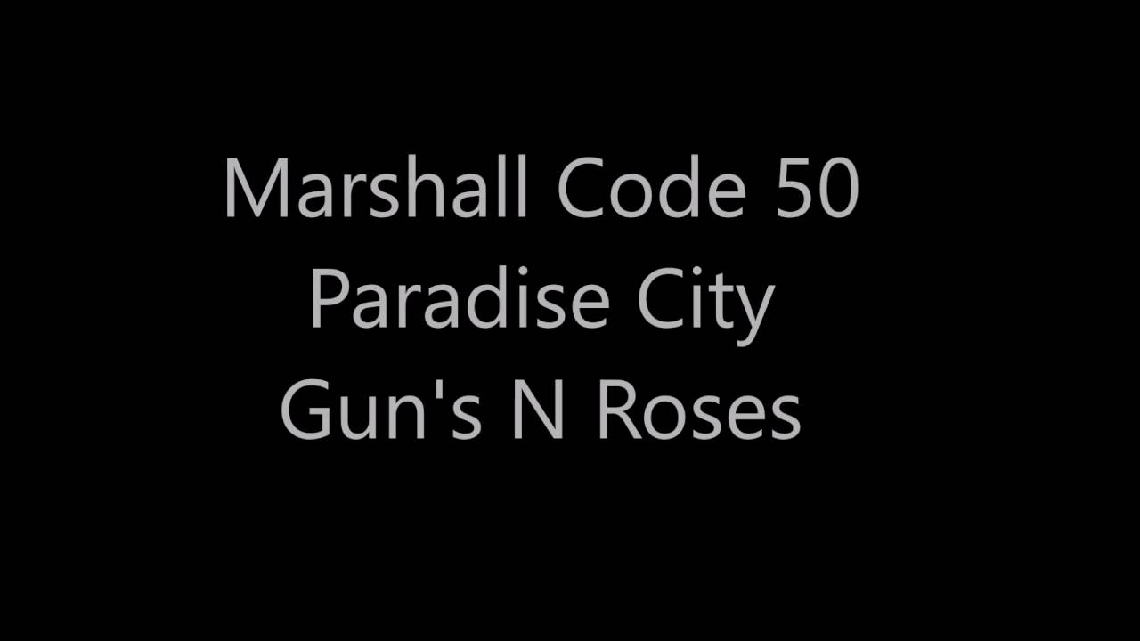 Marshall Code 50 combo.Paradise City Gun's N Roses Cover