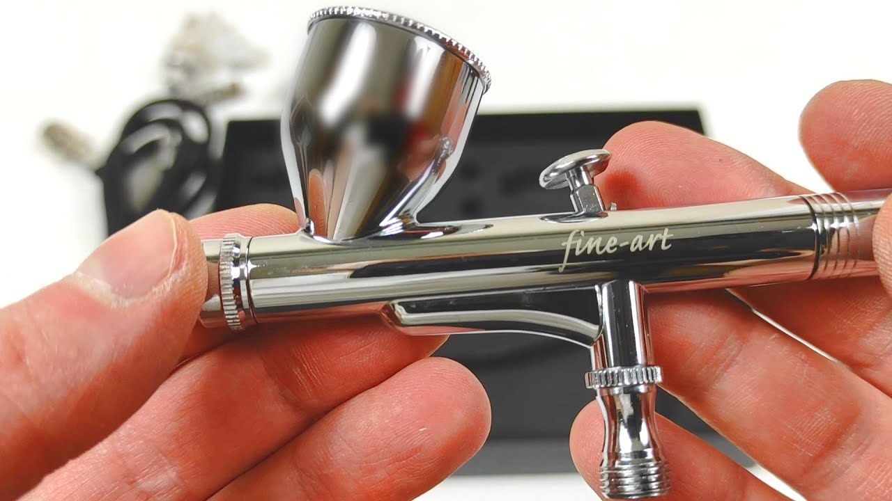 Unboxing dual action airbrush aerograf dwufunkcyjny FineArt FA-180XK