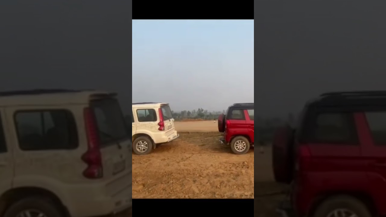 Tug of war Scorpio vs tuv 300    #scorpio #tuv300 #tugofwar #tochan  #shorts #short