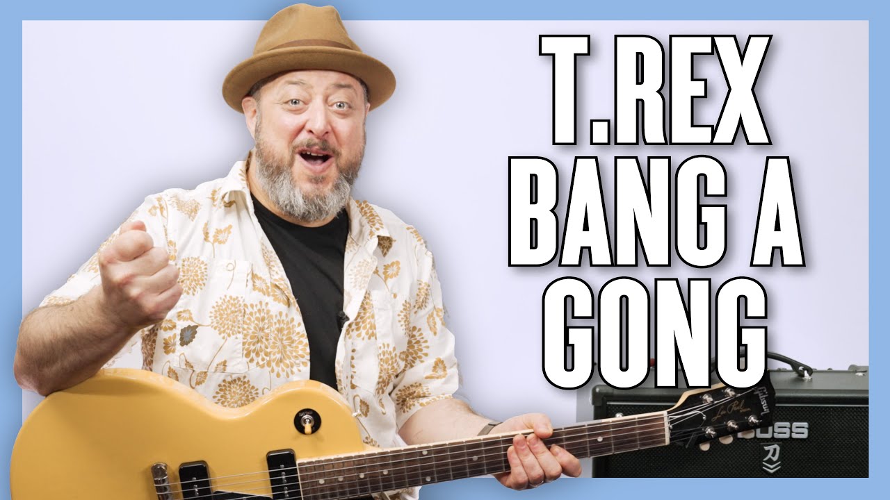Урок игры на гитаре T. Rex Bang a Gong (Get It On) + обучающее видео