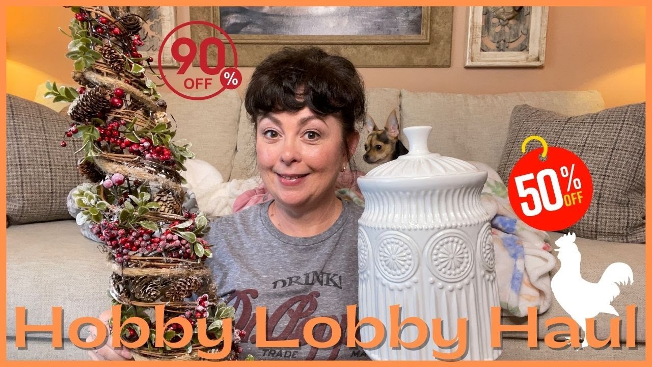 Farmhouse Hobby Lobby Haul | Farmhouse Decor Finds | 90% Off Christmas
