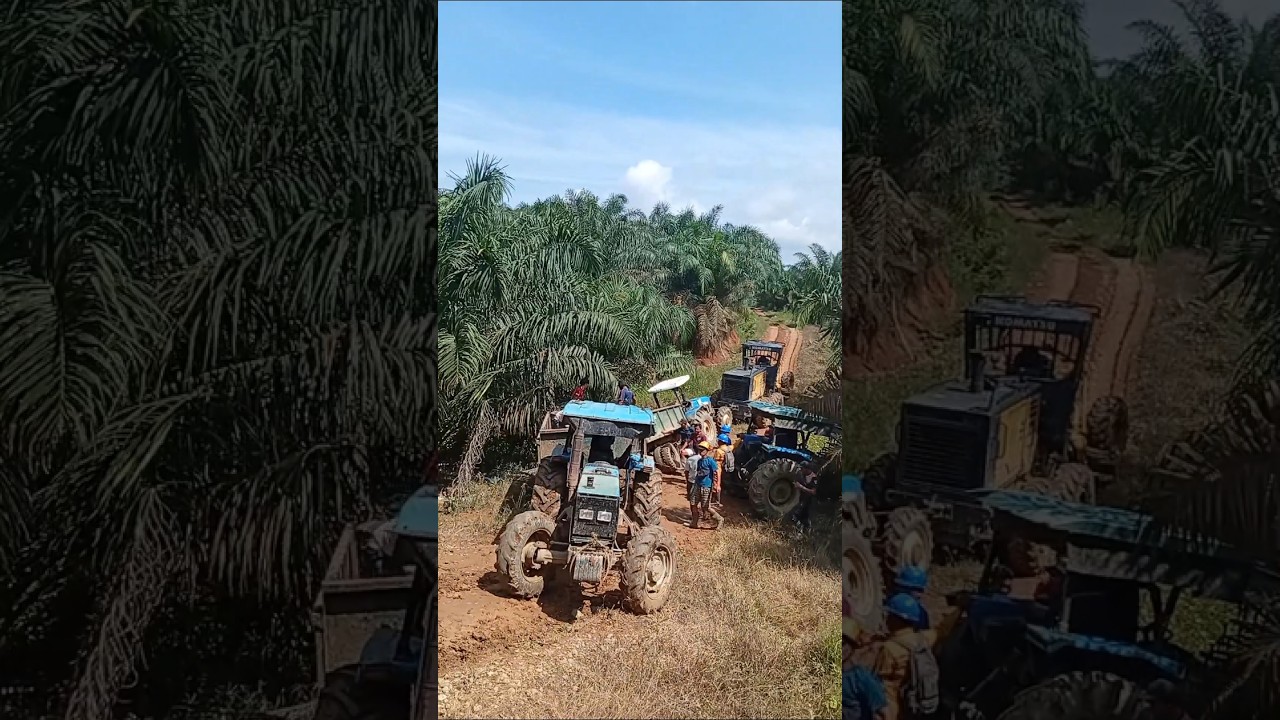traktor terjun ke sungai