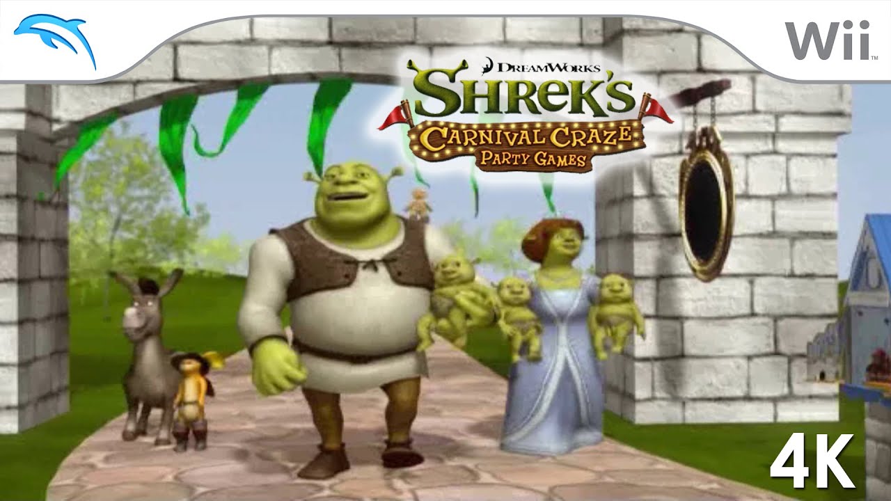 Shrek's Carnival Craze (4K / 2160p / 60fps) | Dolphin Emulator 5.0-18057 | Nintendo Wii