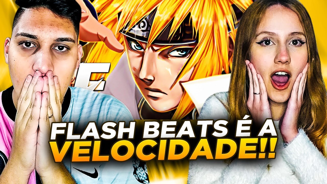 REACT EM CASAL - Flow Minato ⚡️ (Naruto) - VELOCIDADE TOTAL | Flash Beats