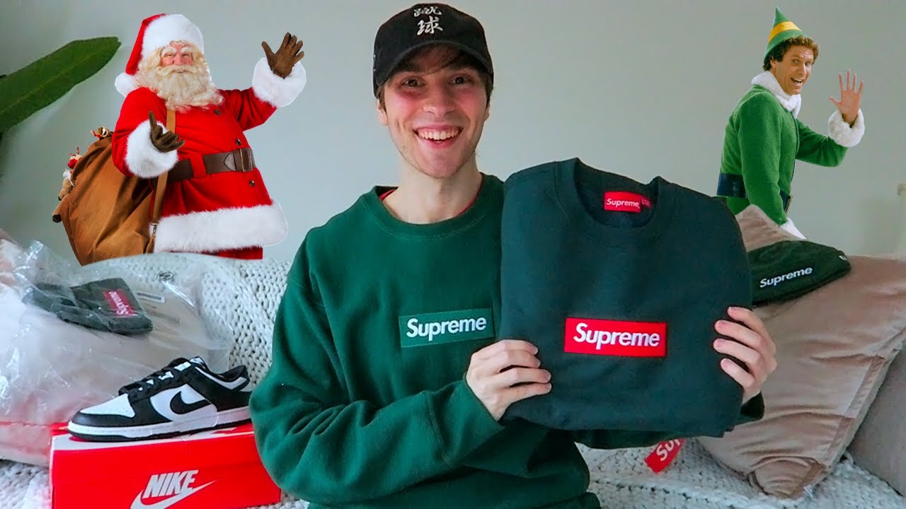 Supreme FW22 Week 15 - Box Logo Crewneck & Beanie Unboxing