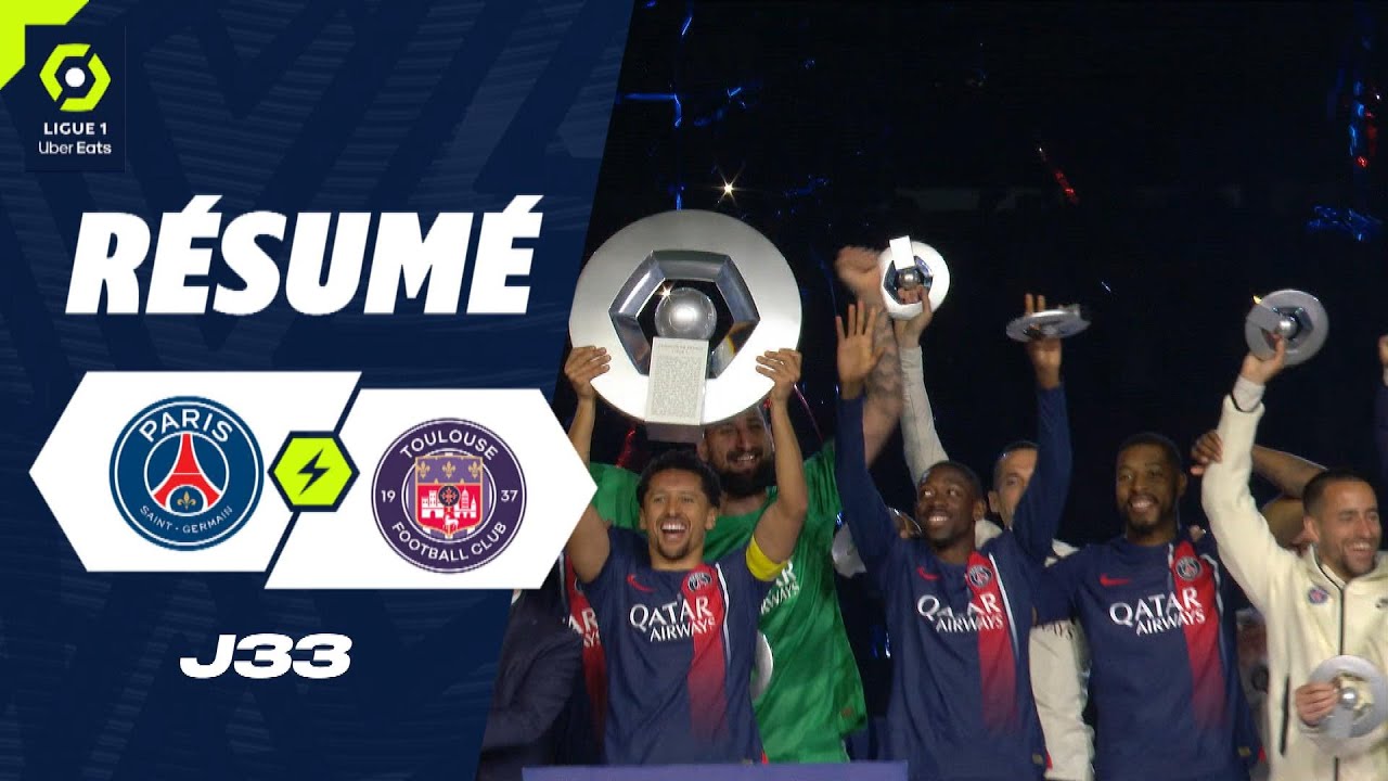 PARIS SAINT-GERMAIN - TOULOUSE FC (1 - 3) - Résumé - (PSG - TFC) / 2023-2024