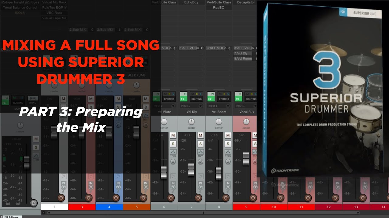 Mixing A Full Song with SD3: Part 3 - Preparing the Mix (and routing SD3 into my DAW)