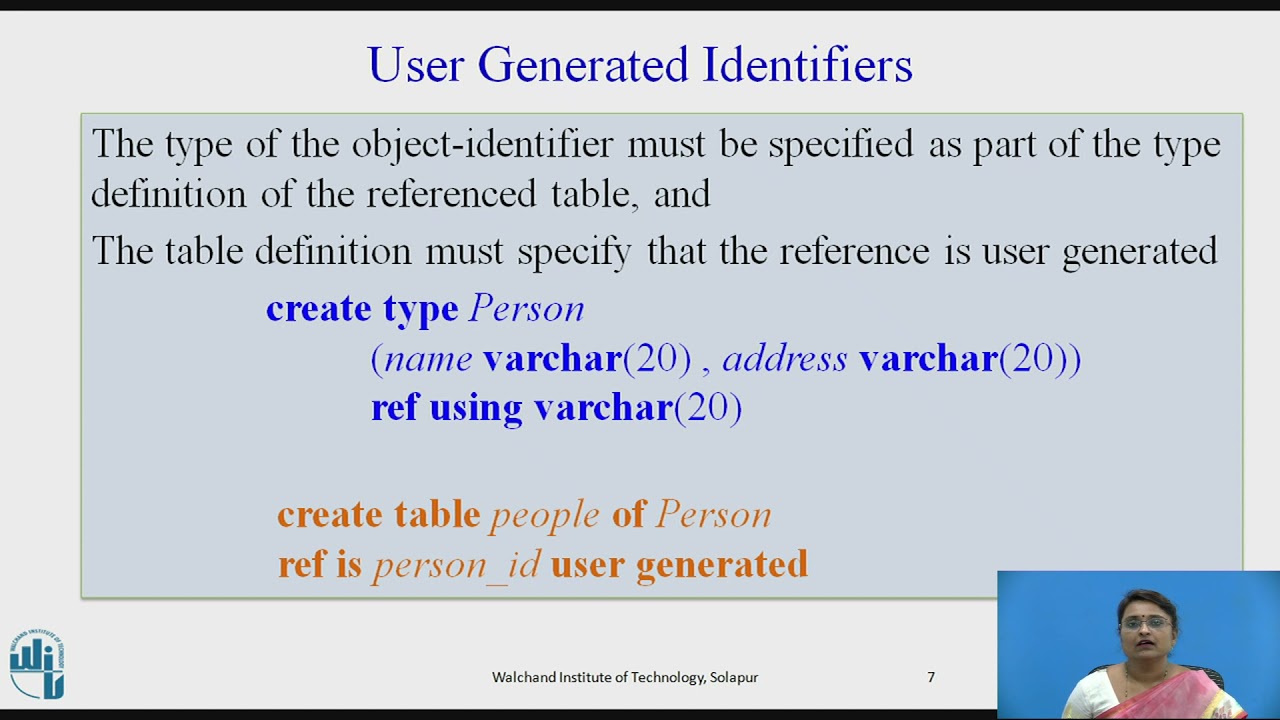 Object Identity and Reference Types in SQLObject Oriented DBMS Vs Object Relational DBMS