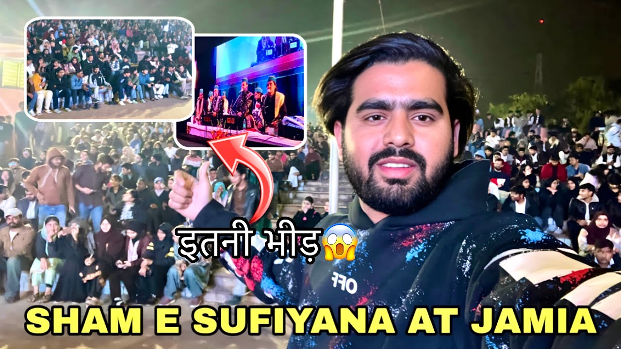 Sham-E-Sufiyana At Jamia🔥 | Niazi Brothers LIVE 😱 #vlog #jamia 