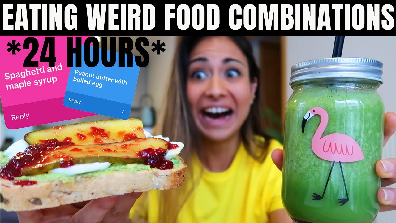 I Only Ate Your FAVE WEIRD FOOD COMBOS For 24 Hours!!! *HELP*