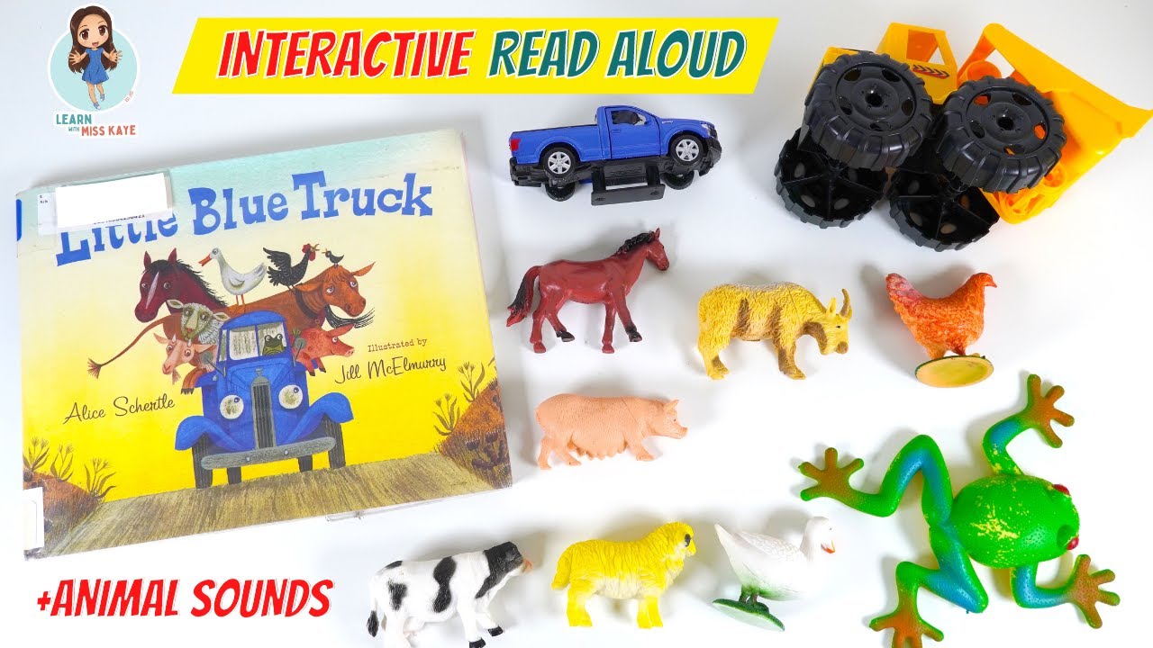 Little Blue Truck Read Aloud Book for Kids| Farm Animals Names & Sounds| Speech Therapy for Toddlers