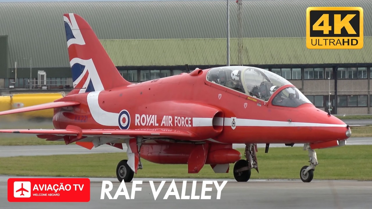 Red Arrows 2026 Synchro Pair - RAF Valley, RAF Mona - Practice and Departure