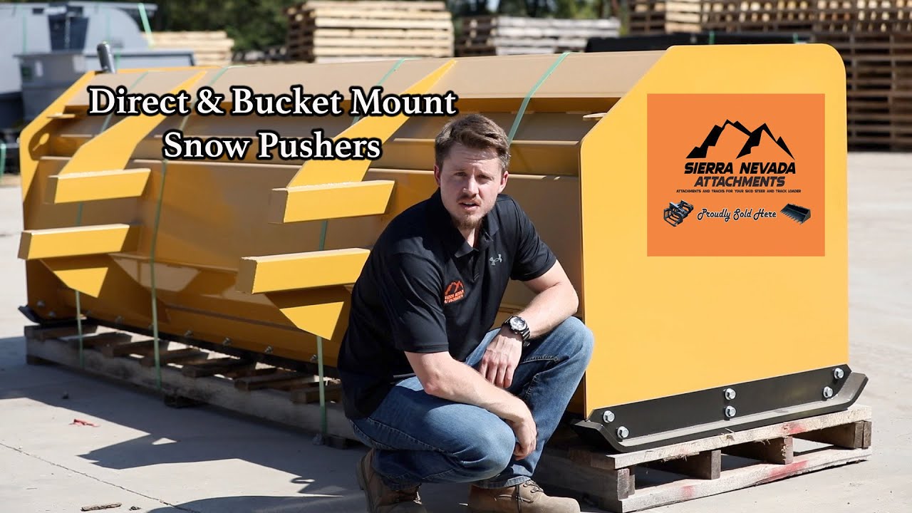 Direct And Bucket Mount Snow Pushers!