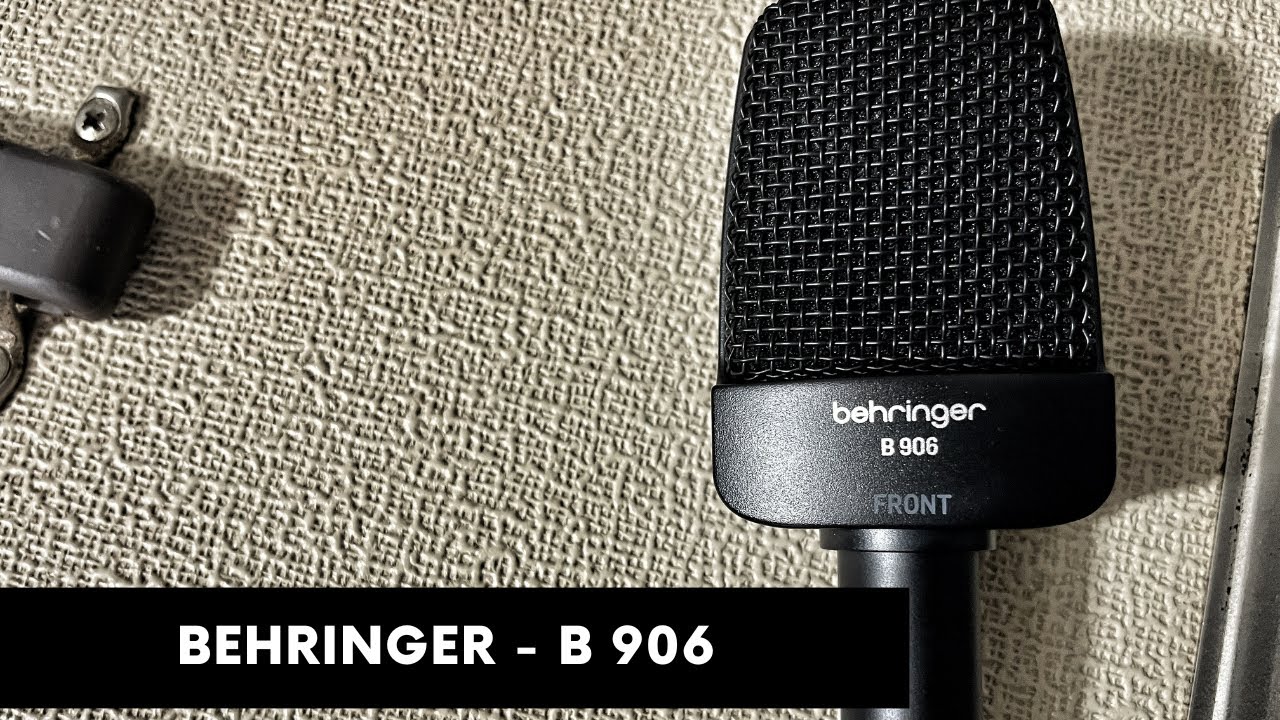 Microfone Behringer B906 - Review - Rodrigo Mellegari