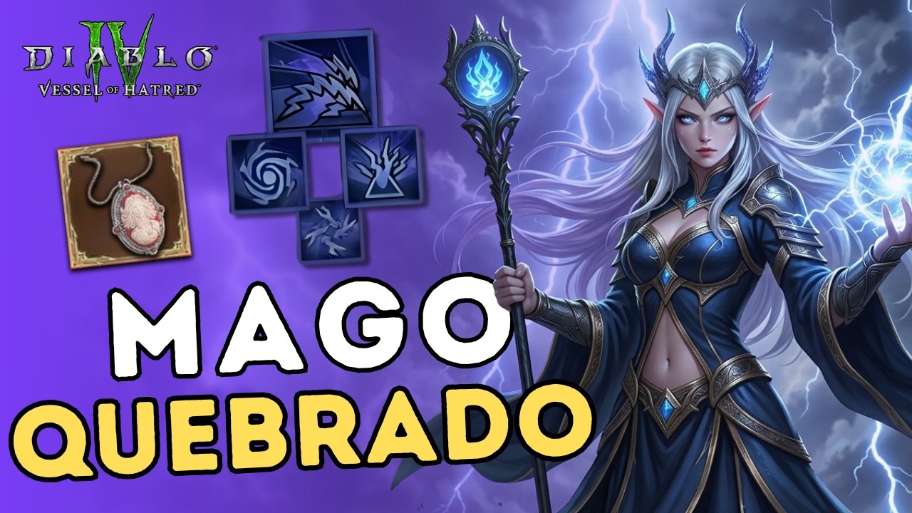 ENERGIA CREPITANTE: A Build de Mago MAIS FORTE! [Diablo 4]
