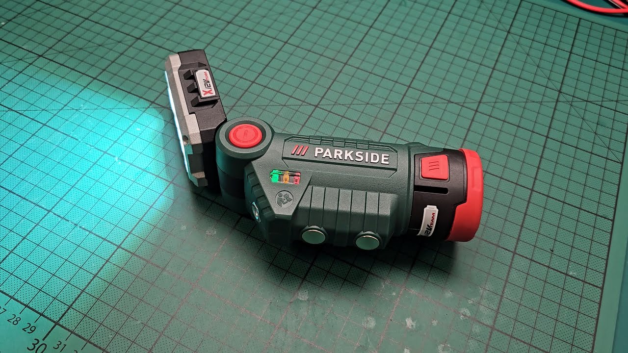 PARKSIDE 12V Cordless LED Work Light PLLA 12 D3 (from Lidl or Kaufland) - unboxing, review and test