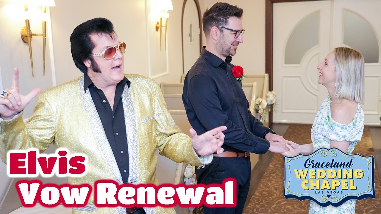 David & Karen's Elvis Vow Renewal in Las Vegas | Graceland Chapel