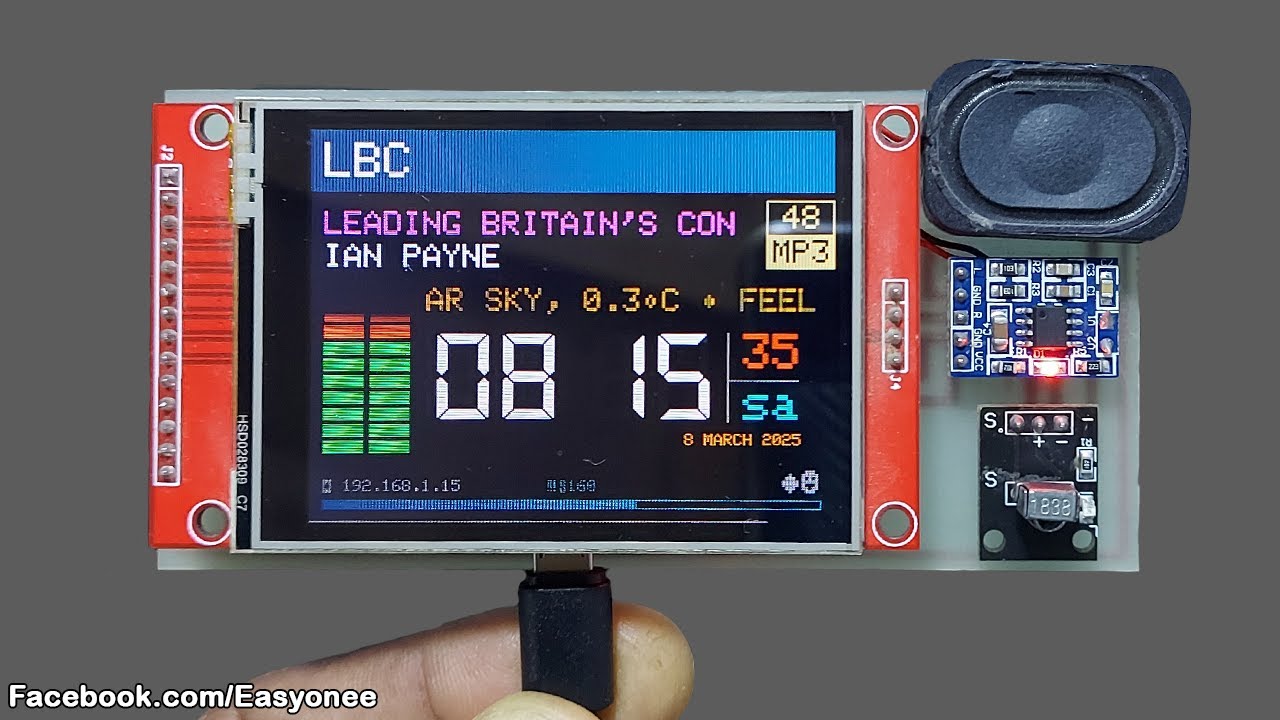 How to Build an ESP32 Internet Radio V5 | YoRadio