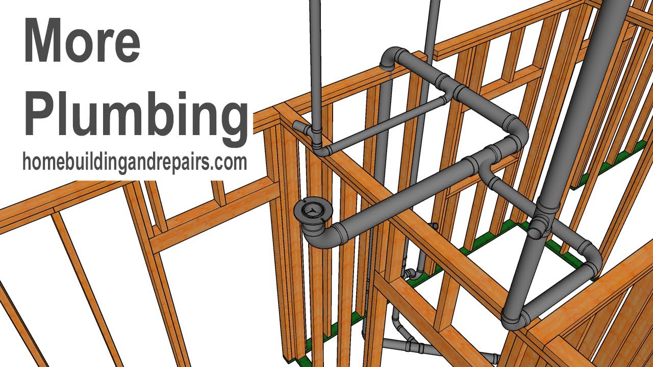 Rough Drain Pipe Plumbing For Two Story House - Design And Fitting Assembly Examples Part 3