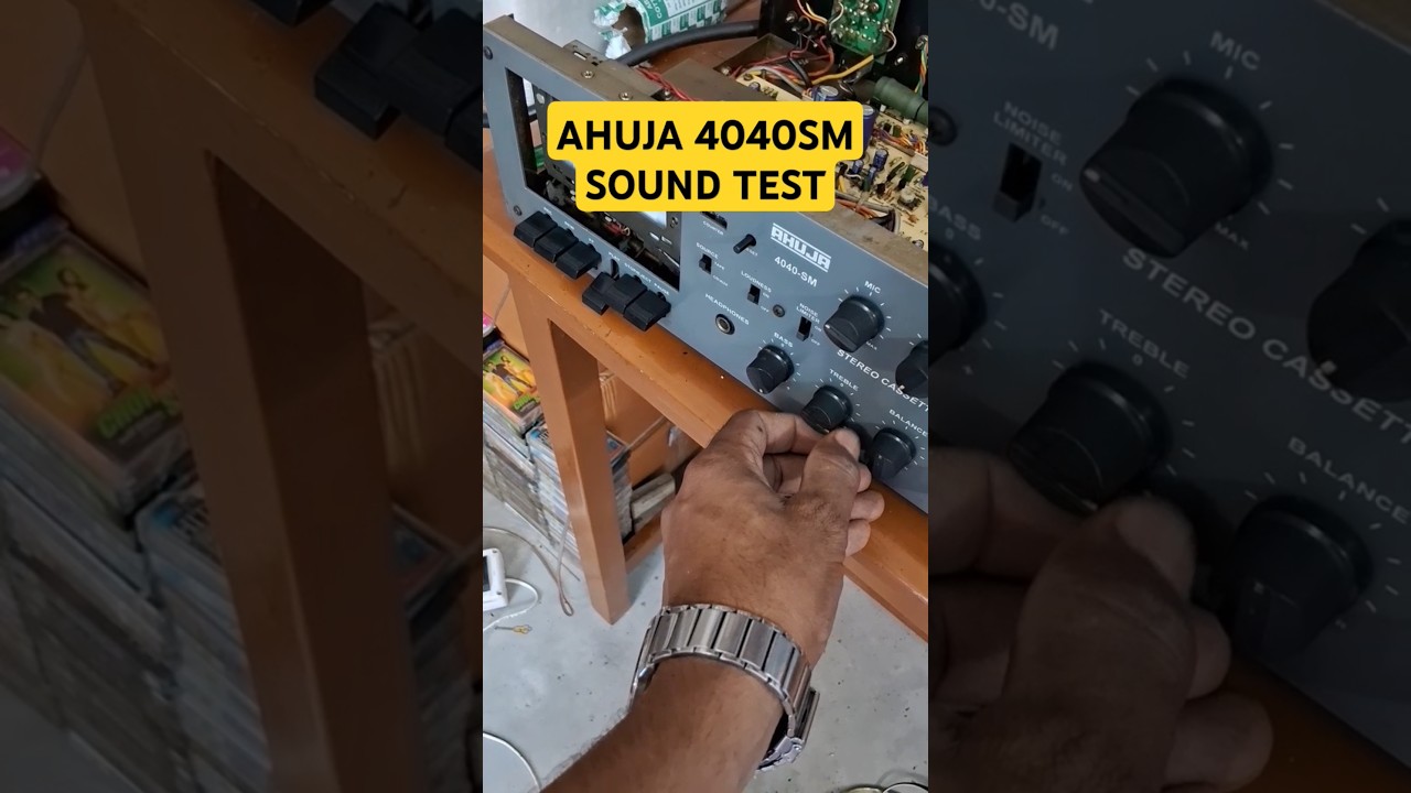Ahuja 4040sm sound test part 1 #ahuja4040sm #audiocassette #ahuja #amplifier #speaker