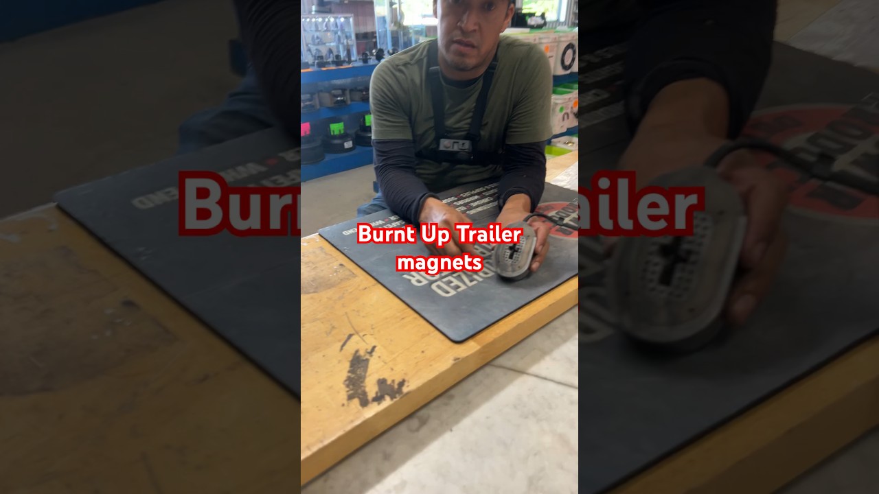 Burnt up Trailer magnets. Make sure you properly wire your trailer to avoid this!