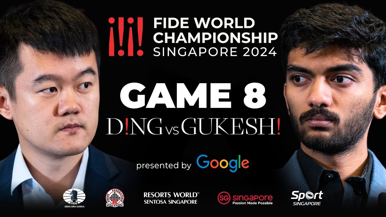 Game 8 Stream | FIDE World Championship Match 2024 | Ding Liren vs Gukesh D