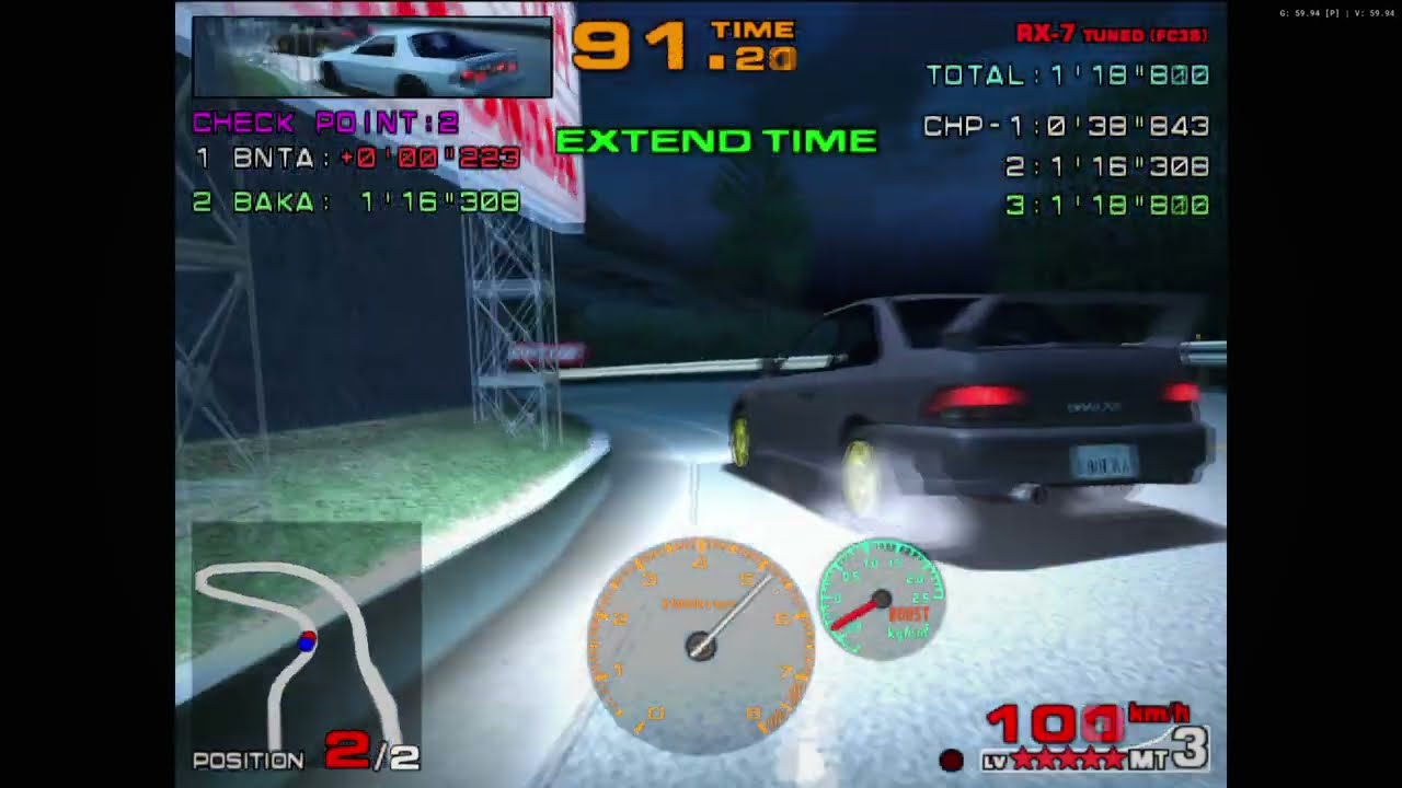 バトルギア3　FC3S vs GC8  LV★★★★★
