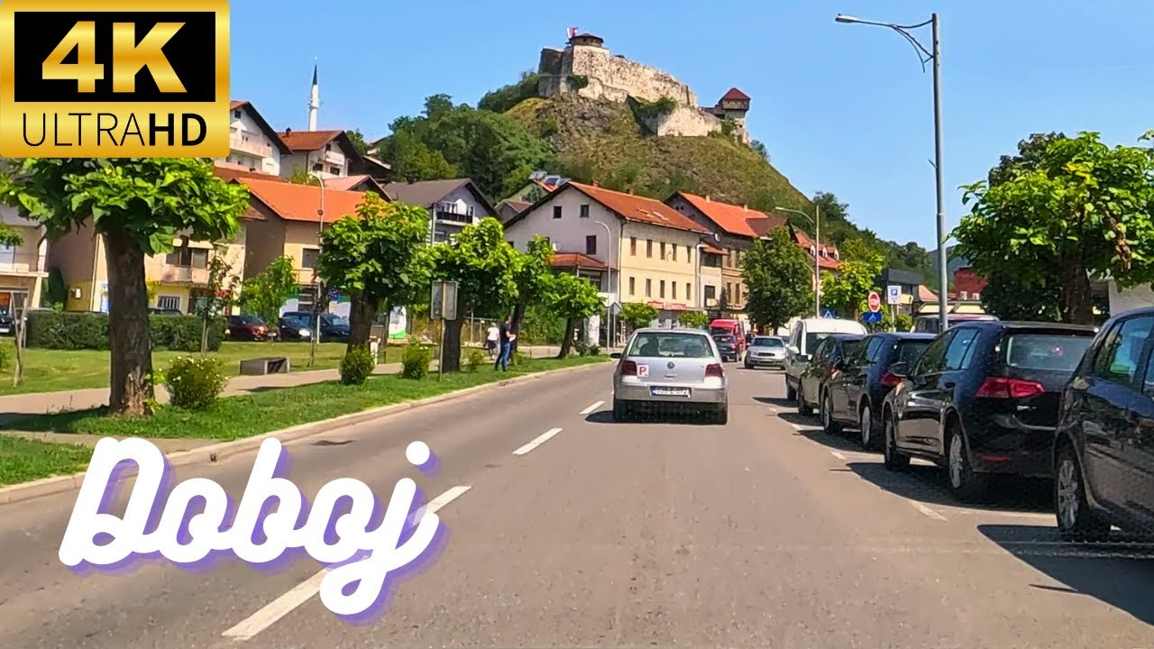 Doboj : Vožnja gradom (4K)