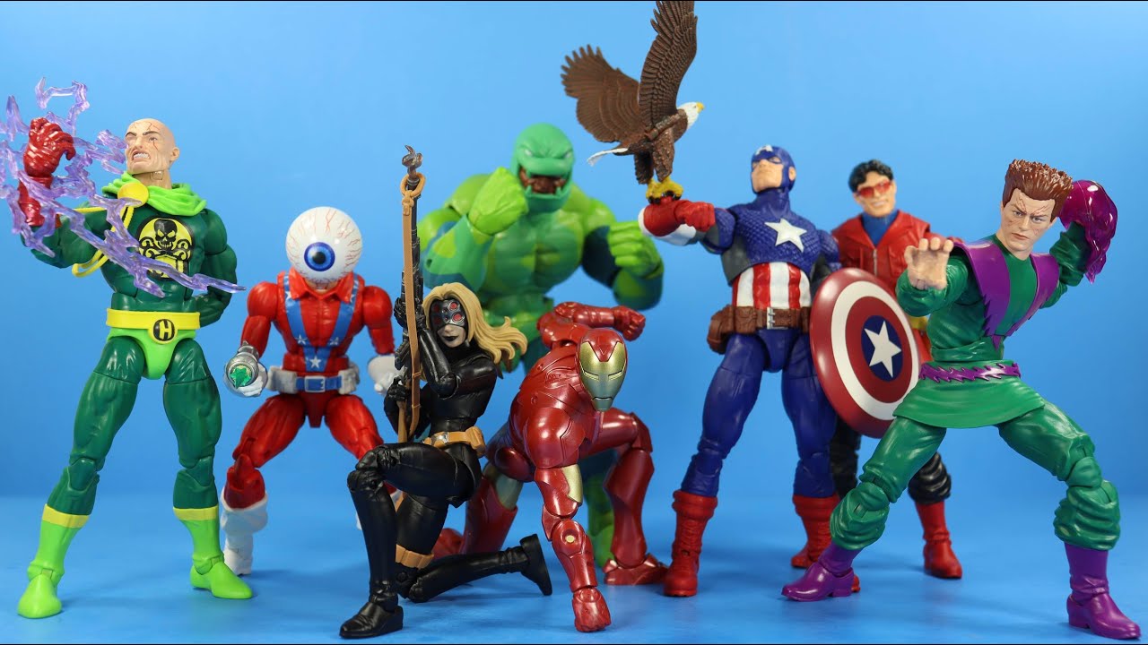 MARVEL LEGENDS AVENGERS WAVE (PUFF ADDER BAF SERIES) REVIEW