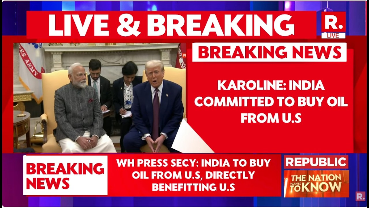 India-US Trade Deal LIVE: 'India Committed To Stop Russian Oil Purchase' Says White House Press Secy