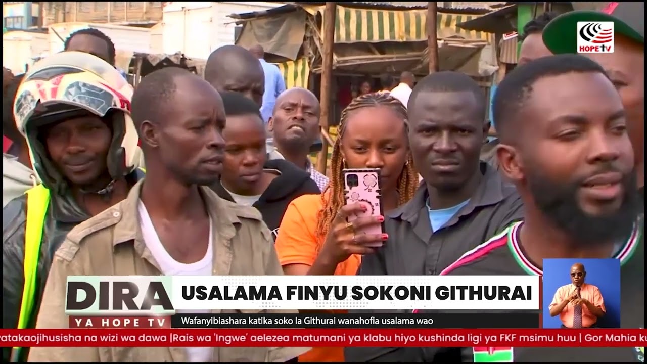 Wafanyibiashara katika soko la Githurai wanahofia usalama wao