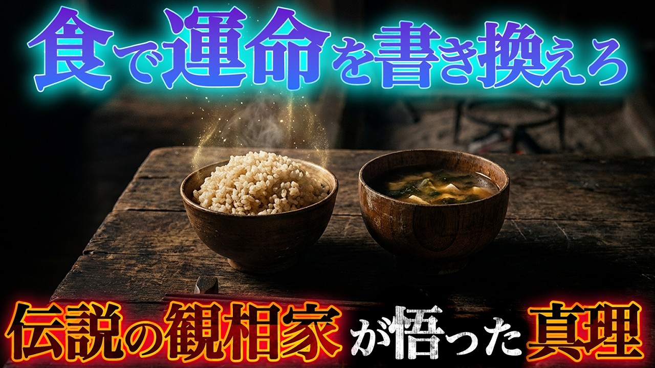 【最強の食事法】江戸の大観相家が伝授する、食で運命を変える方法とは？（名著『修身録』徹底解説）