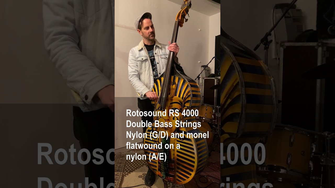 Rotosound Double Bass Strings RS 4000 bumped set for psychobilly / rockabilly slapbass style