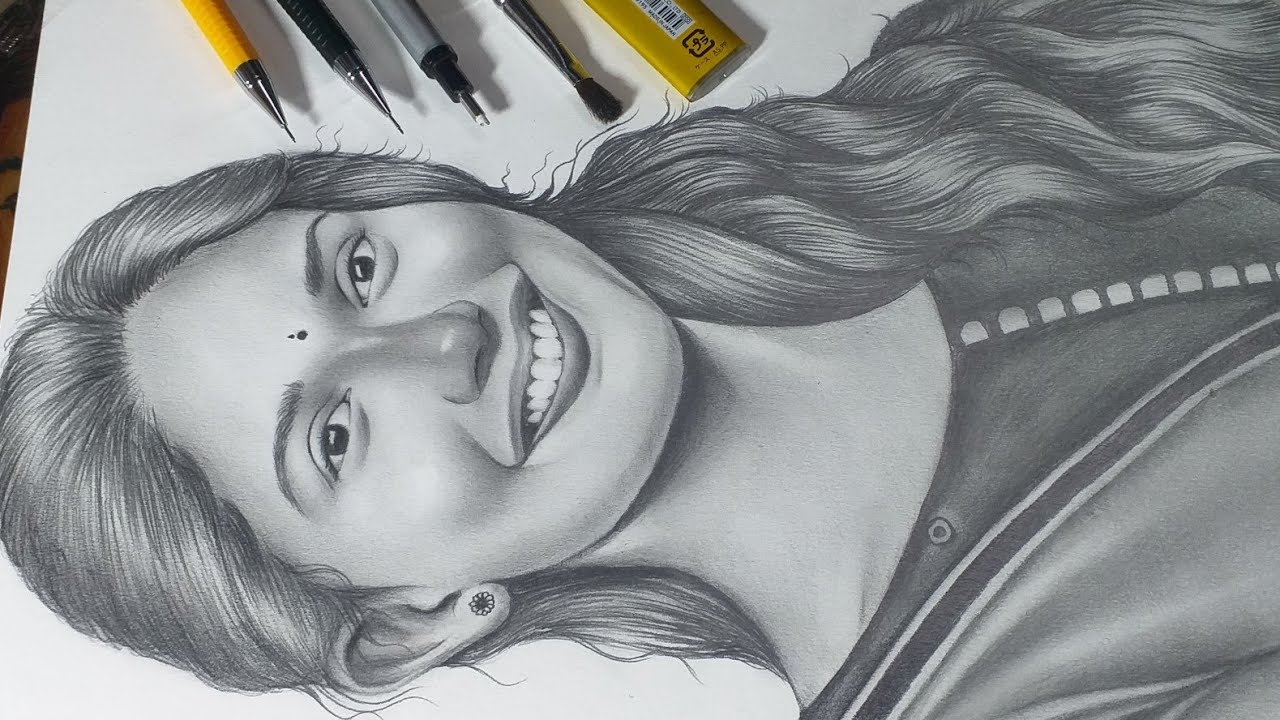 how to draw Sai Pallavi / time lapse pencil sketch #SaiPallavi