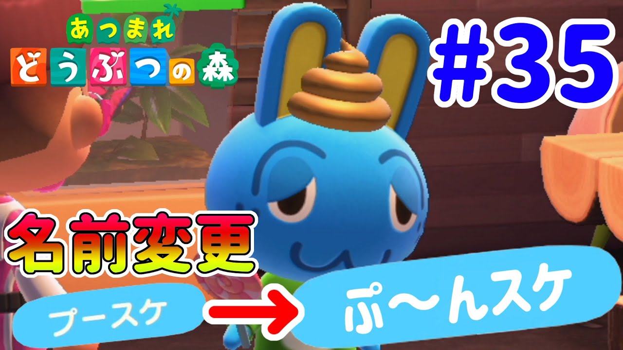 【あつまれ 動物の森】プースケの名前が変わっちゃうくらいの事件発生！！ #35