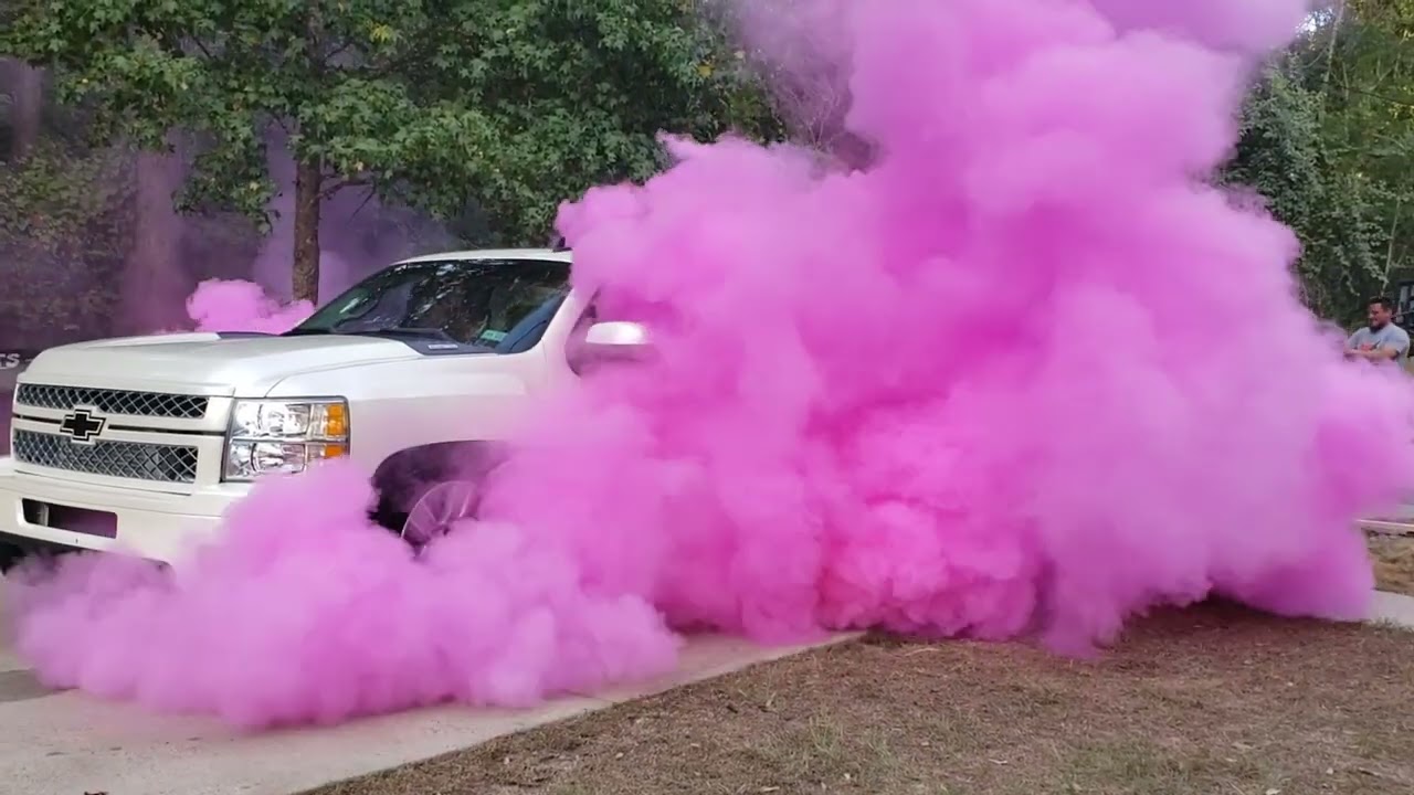 Baby reveal burnout (Turbo truck)