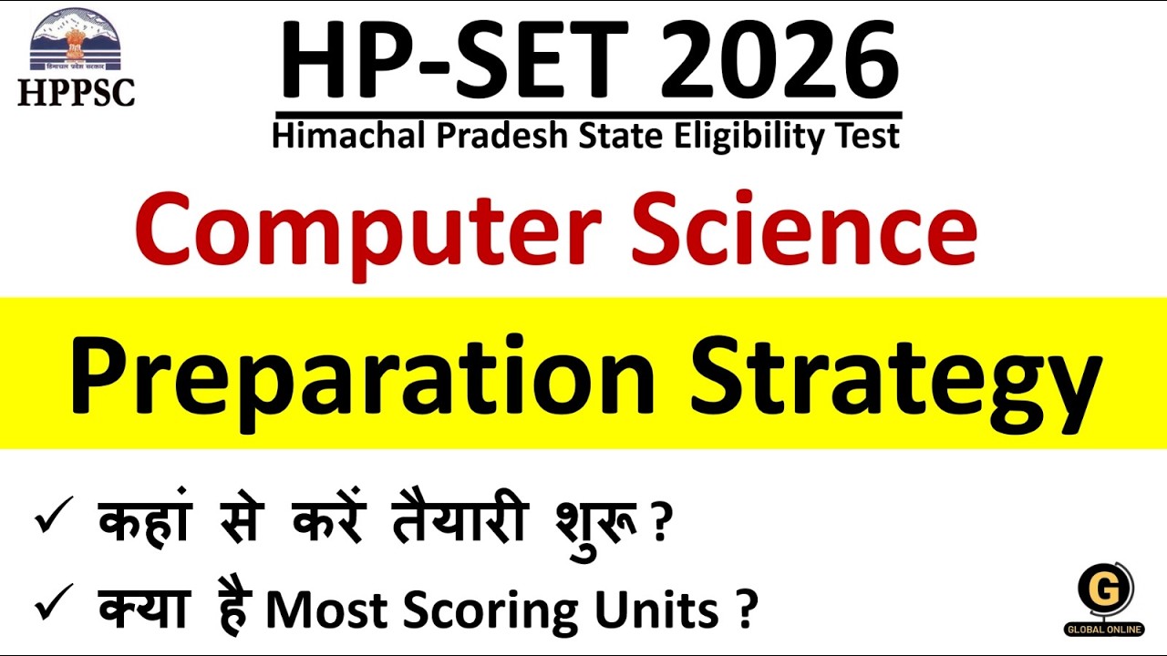 Computer Science Most Scoring Units for HPSET Paper 1 2026 | Paper Pattern for CS Exam |