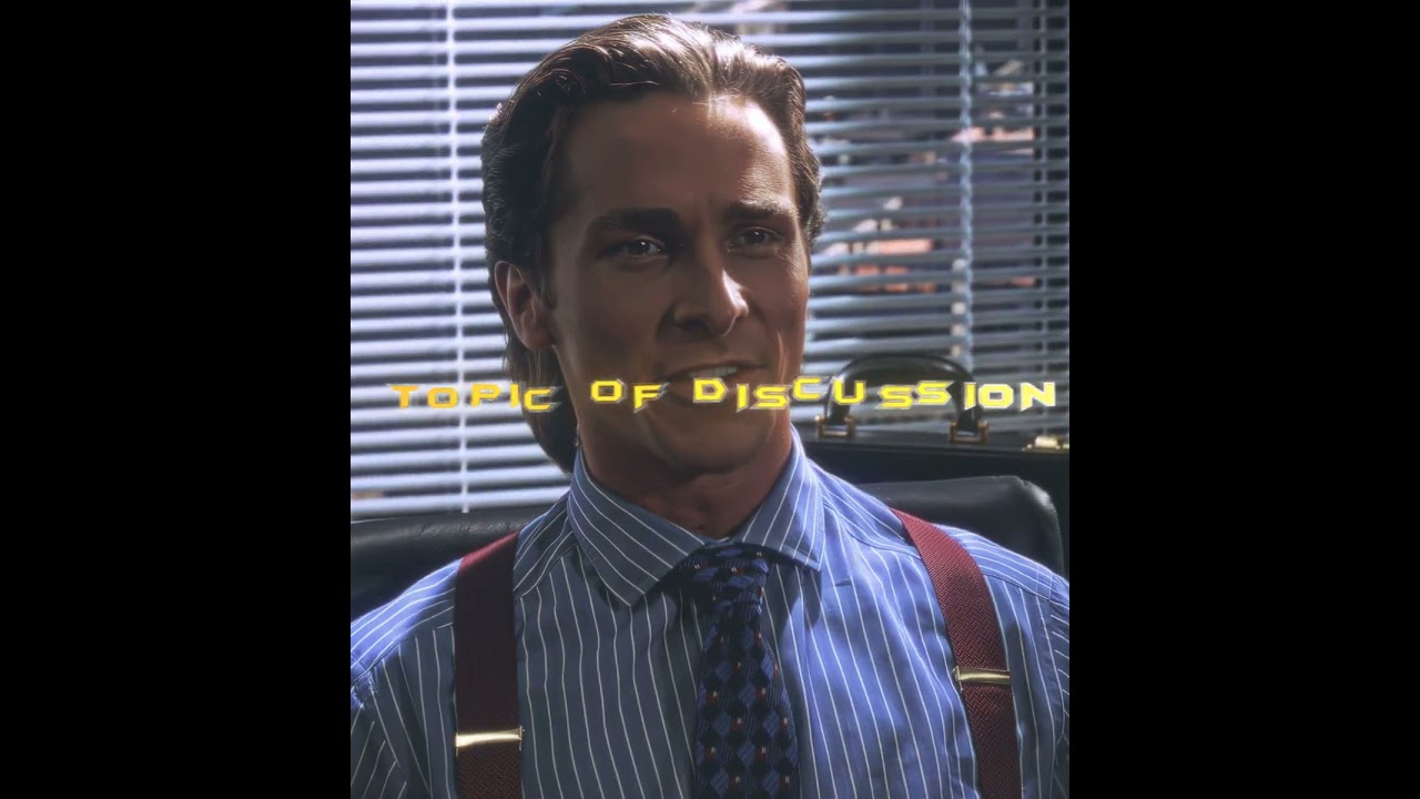 Topic Of Discussion II Patrick Bateman Edit - Tak Tak Funk (Slowed)