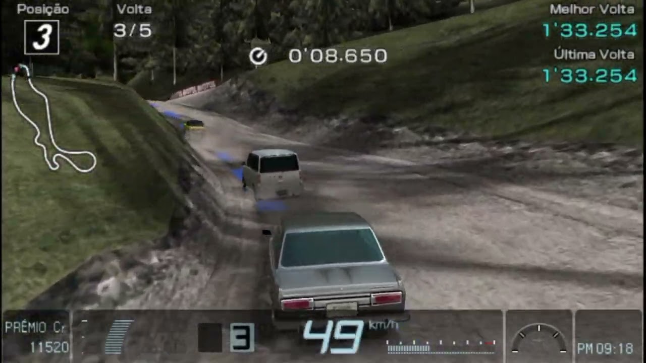 GRAN TURISMO (09)CORRIDA DIÁRIA| CATEDRAL ROCKS TRIAL II(PSP) 