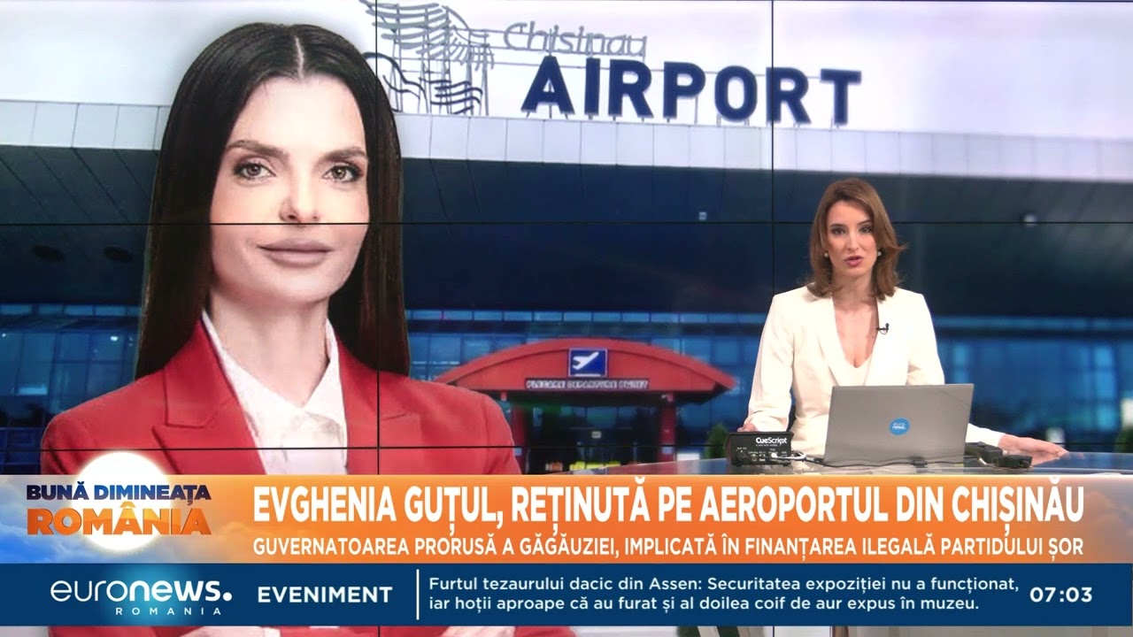 Bașcana Găgăuziei, Evghenia Guțul, a fost reținută pe Aeroportul din Chișinău