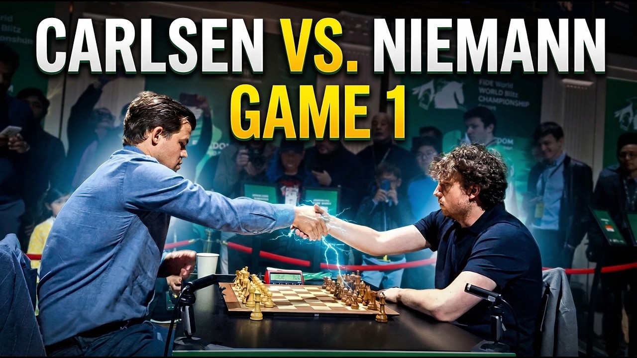 Hans Niemann vs Magnus Carlsen ♟️ | Game 1| FIDE Blitz 2024 🏆