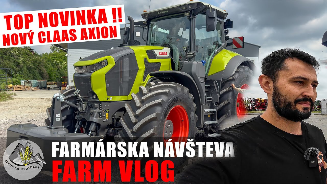 NOVÝ CLAAS AXION RADY 9 [ TOP Novinka = 450 KONÍ ] FARMÁRSKA NÁVŠTEVA#119