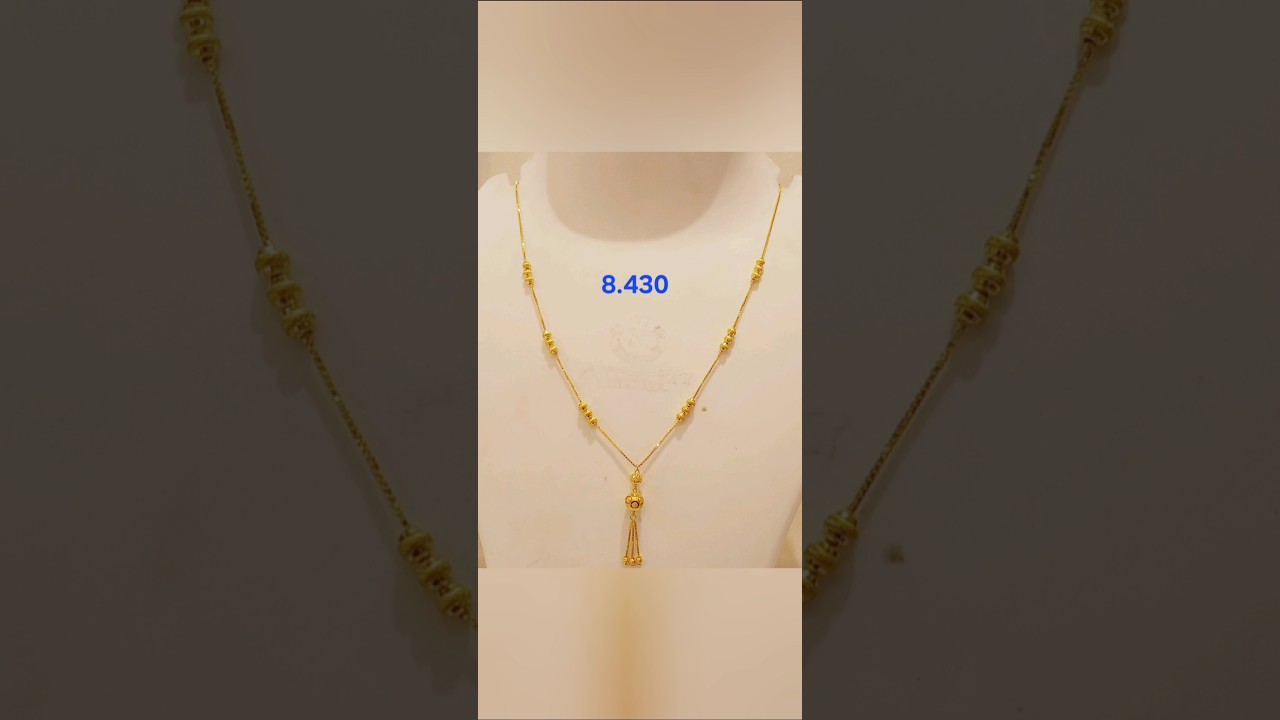 Moti wala gold chain design for women#gold#chain#mystatusgold
